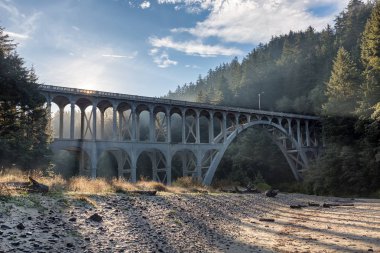 Heceta kafa feneri, Oregon kıyılarında yakın köprü