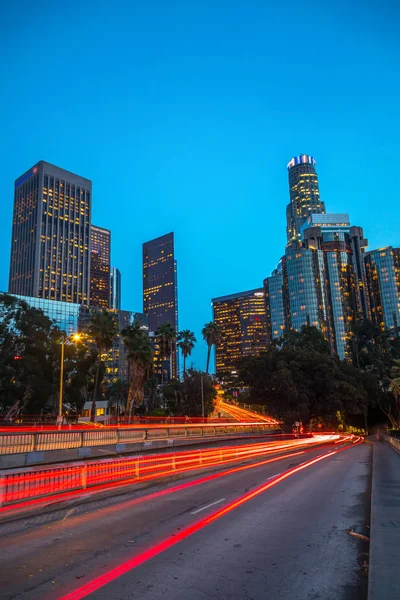 Downtown los angeles, Kaliforniya, ABD skyline — Stok fotoğraf