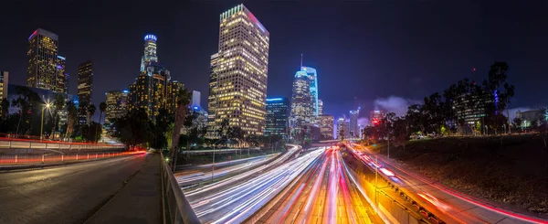 Downtown los angeles, Californië, usa skyline — Stockfoto