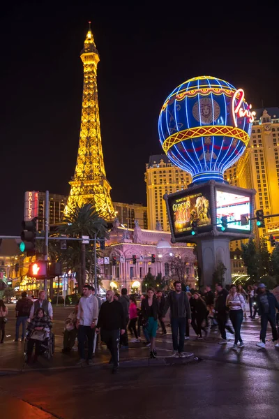 Las Vegas straat 's nachts — Stockfoto