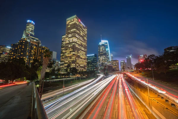 Downtown los angeles, Kalifornien, usa skyline — Stockfoto