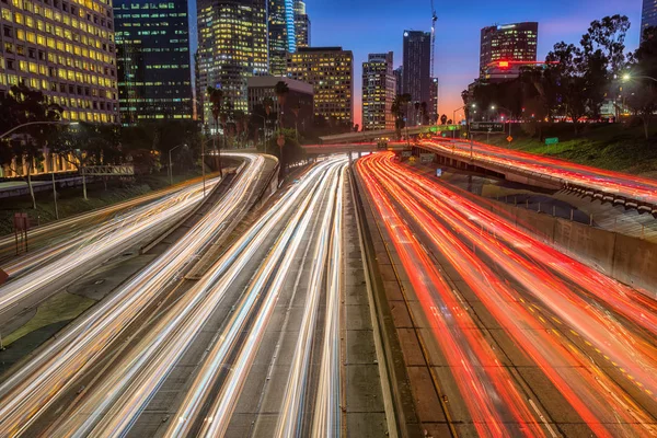 Downtown los angeles, Californië, usa skyline — Stockfoto