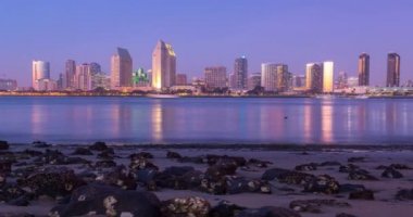 San Diego şehir timelapse, Kaliforniya ABD.
