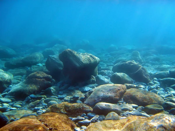 Underwater rocks