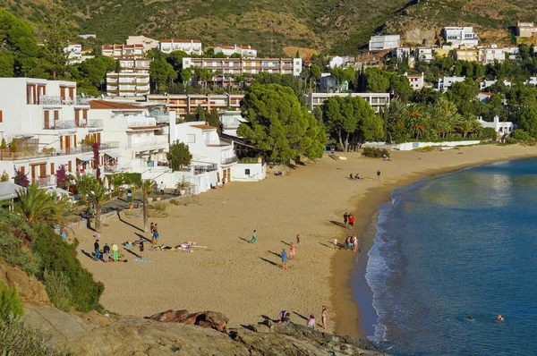Mediterranean beach with rental apartments Spain