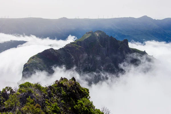 Madeira Adası Portekiz Ufuk Manzarası Muhteşem Renkler Bulutlar Çok Özel — Stok fotoğraf