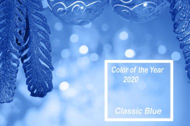 2020 'nin klasik mavi rengi. Moda gradyan renk paleti.