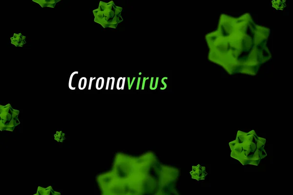 Abstract Virus Strain Model Bacteric Respiratory Syndrome Coronavirus Novel Deadly — стокове фото