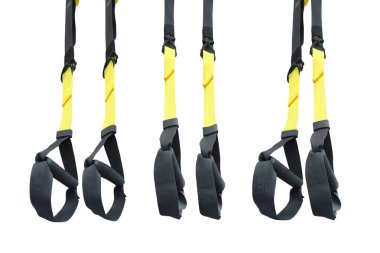 Beyaz arkaplanda siyah ve sarı saplar izole