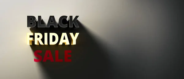 Banner de elegância contido para vendas na Black Friday. Rectângula — Fotografia de Stock