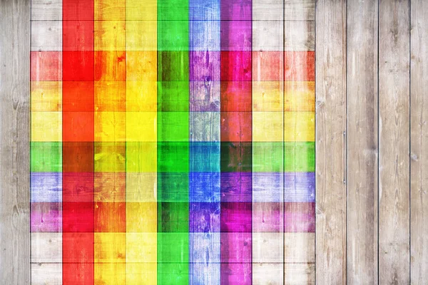 Wood texture background surface with LGBT natural pattern or whi — Stock Photo, Image