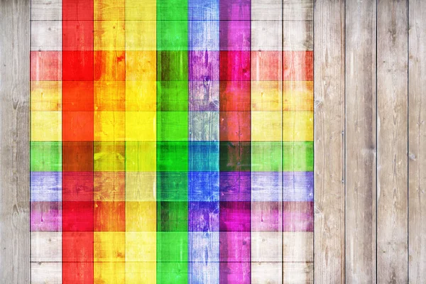 Superfície de fundo textura de madeira com padrão natural LGBT ou whi — Fotografia de Stock