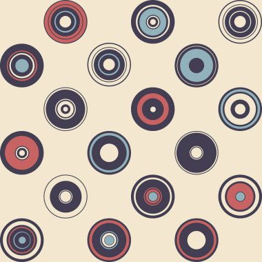 seamless modeli basit geometri. retro tarzı çizim