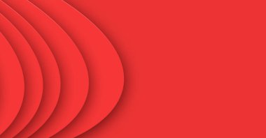 Fb Red afiş modeli. Poster bilgisi iş dünyası modern tasarım reklamı. Kırmızı soyut kurumsal afiş şablonu, yatay reklam afişi. Düzen şablonu düz tasarım seti, web sitesi için temiz geometrik soyut başlık şablonu 