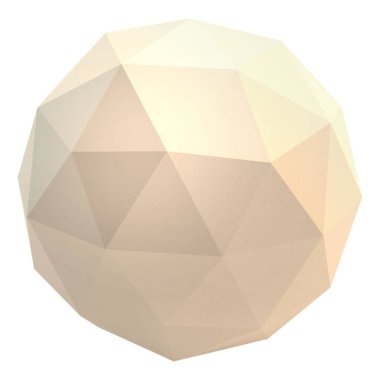 Beyaz Uv Küresi beyaz arkaplanda izole edildi. Küre modeli. 3d illüstrasyon