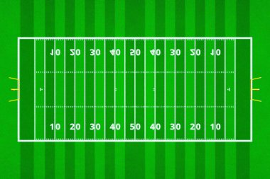 Amerikan futbol sahasının en iyi manzarası. Sp için yeşil çimen deseni