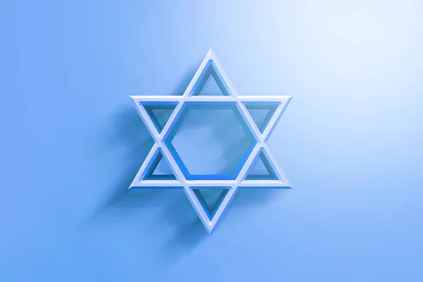 Izrael csillaga. Salamon ikon pecsétje. Dávid zsidó csillaga hat soin — Stock Fotó