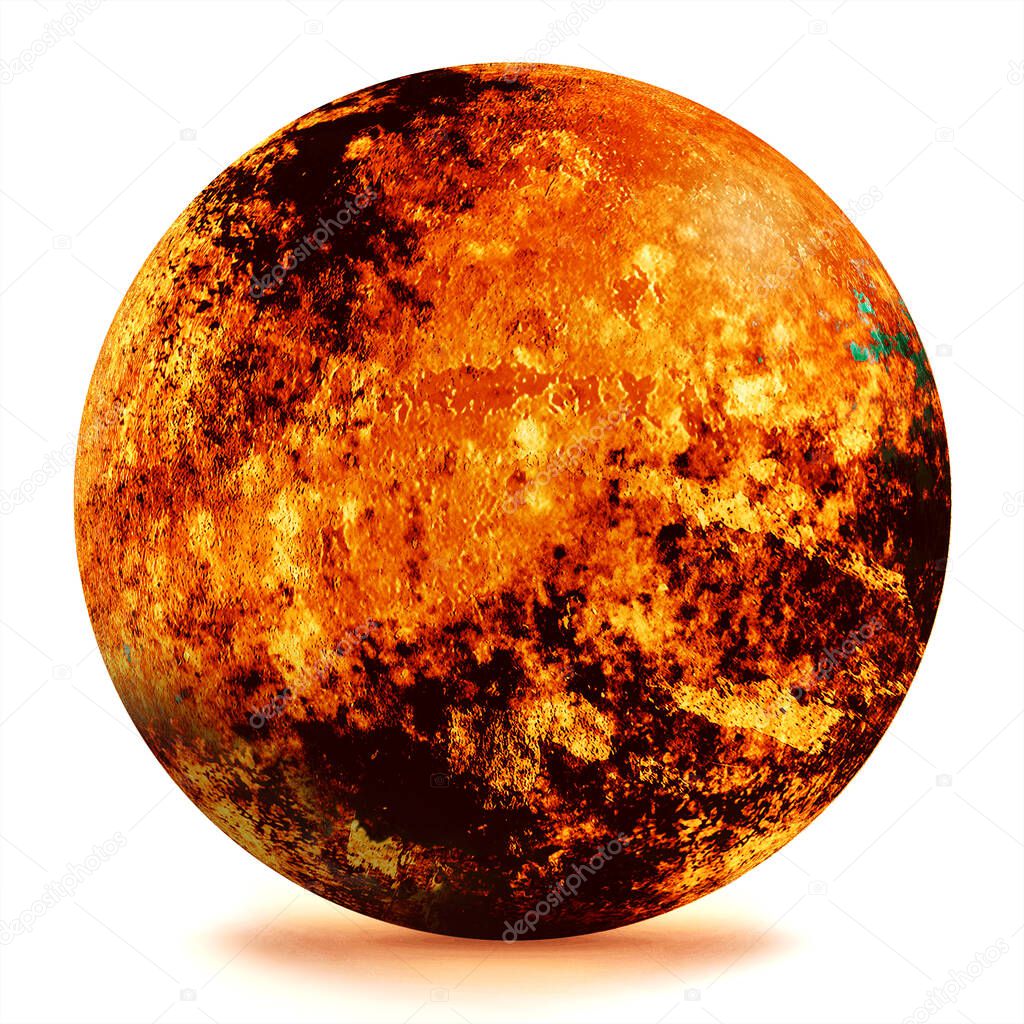 Solar System - Planet Mars. High resolution images presents planets of the solar system. 3d illustration