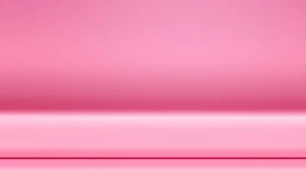 Pusty pastelowy różowy kolor studio, wyświetlacz produktu z miejsca do kopiowania wyświetlania treści projektowania tła tabeli. Baner do reklamowania produktu na stronie internetowej. Kolorowe, zamazane tło. Gradacja koralowa — Zdjęcie stockowe