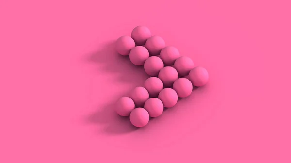 Zestaw różowych strzałek z efektem półtonowym. Streszczenie różowy koralowy tło puste miejsce studio pokój do wyświetlania reklamy produktu stronie internetowej. Ilustracja 3D — Zdjęcie stockowe