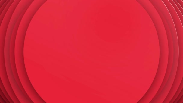 Roter Kreis Wellen Oszillierendes Glühlicht Abstrakter Technologiehintergrund Filmmaterial — Stockvideo