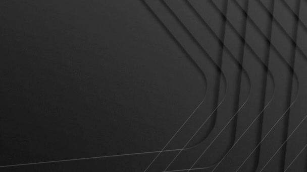 Banner Copyspace Abstract Grey Black Tech Geometric Corporate Design Background — 비디오