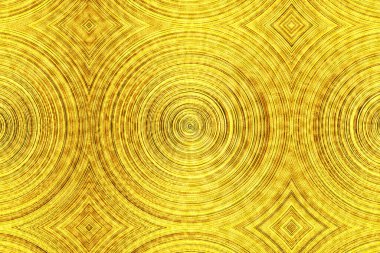 Soyut altın arka plan. Sarı mozaik. - Evet. Parlak sarı yaprak, altın folyo desenli arka plan. 3d illüstrasyon.