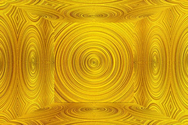 Fond doré abstrait. Mosaïque jaune. . Feuille jaune brillant fond de texture feuille d'or. Illustration 3D . — Photo