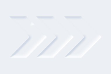 Gölgeli beyaz oklar. Dijital teknoloji ve mühendislik, dijital telekom teknolojisi kavramı. 3d illüstrasyon