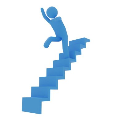 Piktogram 3dcg merdivenlerden düşecek gibi.