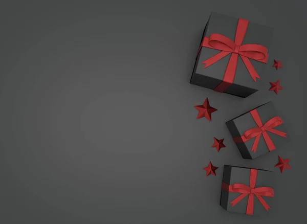 3Dcg Зображення Подарункової Коробки — стокове фото