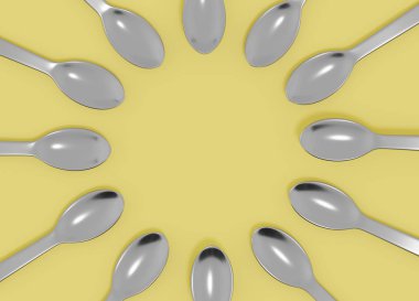 Bir çok tablo eşyasının resmi 3dcg