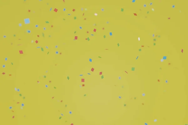 Afbeelding Van Kleurrijke Confetti 3Dcg — Stockfoto