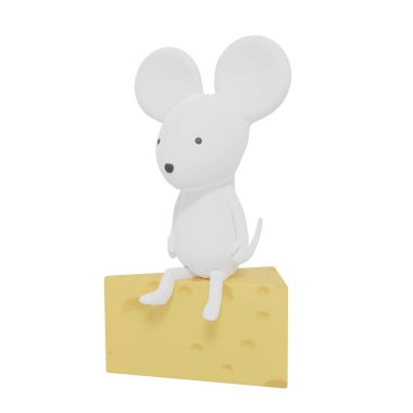 Fare Yeni Yıl Kartı 3dcg malzeme