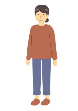 Kırmızılı kadın.