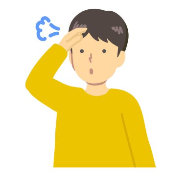 Sarı elbiseli rahatlamış bir çocuk.