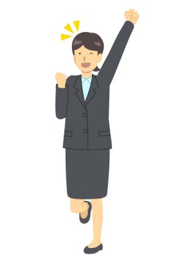 Cesur poz veren bir kadın.