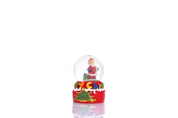 Water Globe Christmas Water Globe Santa Claus Christmas Decoration Glass — 스톡 사진