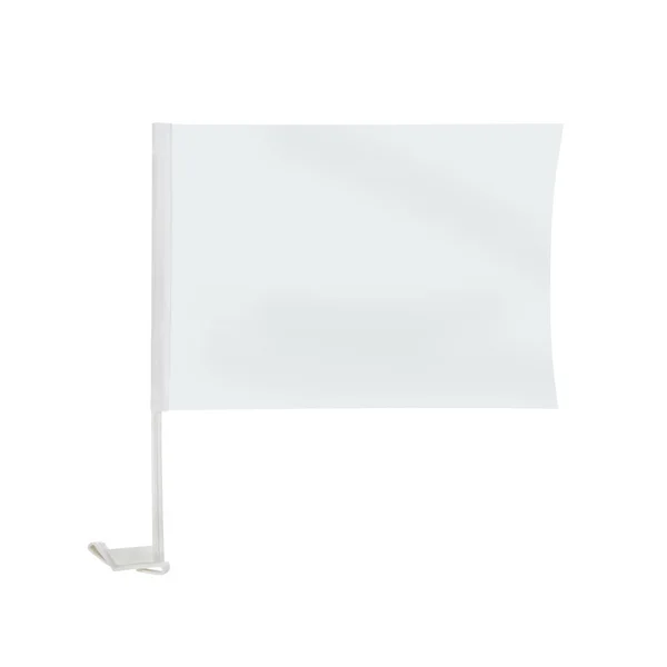 Bandeira Carro Celebração Isolado Branco — Fotografia de Stock