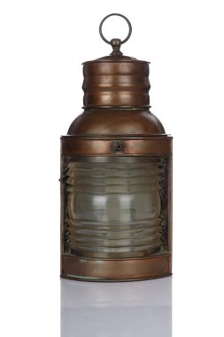 Beyaz arka plan üzerinde izole gaz lambası