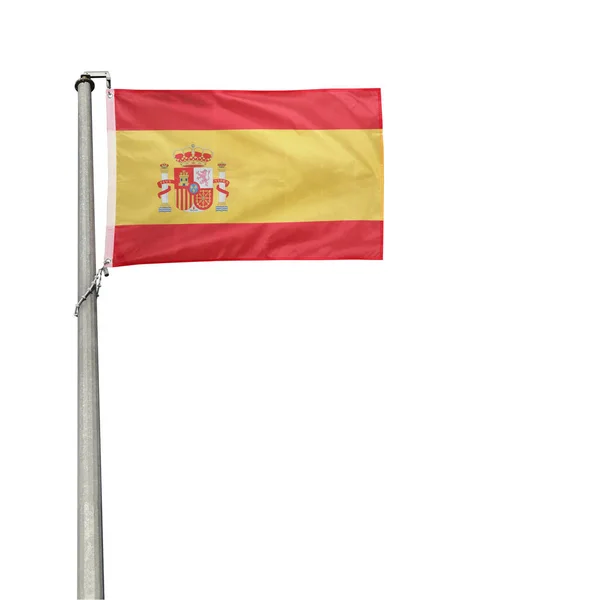 Vlag Van Spanje Wit — Stockfoto