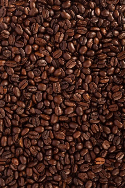 Sluitingen Van Gebrande Koffiebonen Textuur — Stockfoto