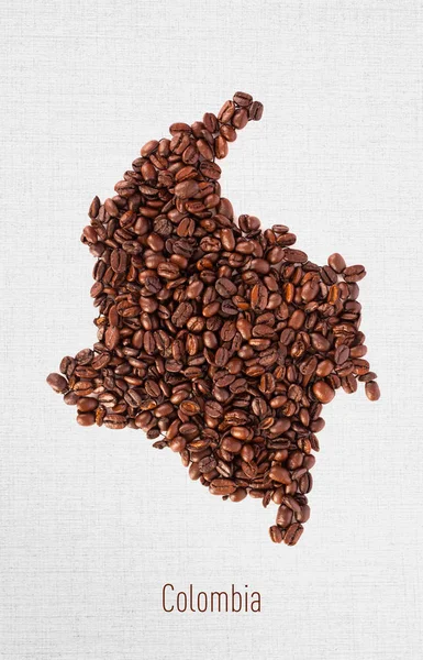 コロンビアで人気のコーヒー白の背景とクロスプロセスフィルター — ストック写真
