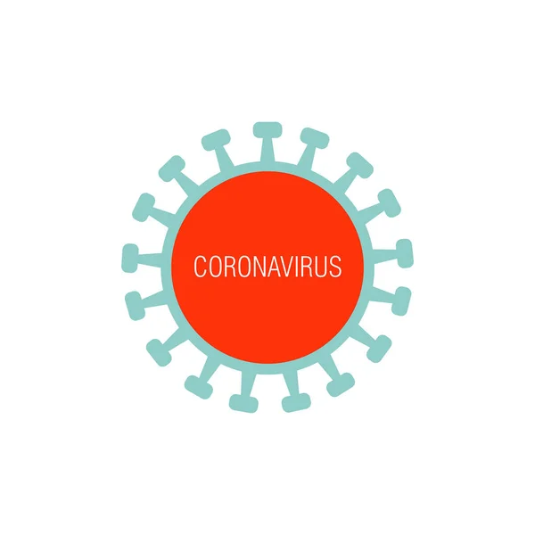 Pathogen respiratory coronavirus. anti-virus, single virus image — Stock Vector