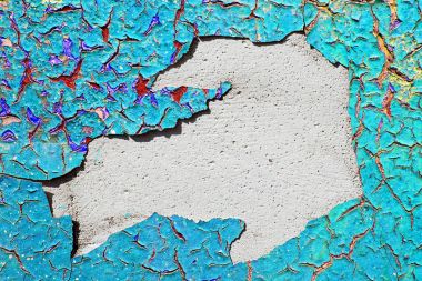  Metniniz için boş geçmiş. Cephe taş duvar kırık boya ile bir grunge eski sokakta doku