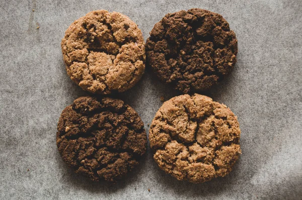 Galletas Avena Caseras Con Avellanas — Foto de Stock