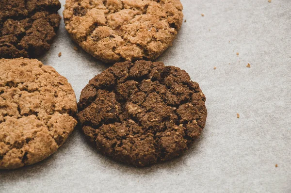 Homemade Oatmeal Cookies Hazelnuts — Stock Photo, Image