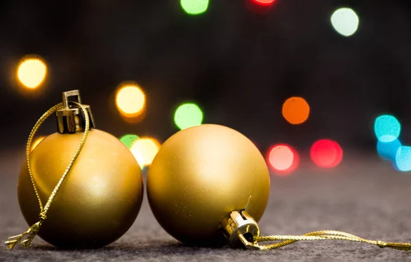 Tarjeta Navidad Sobre Fondo Guirnalda Con Adornos —  Fotos de Stock