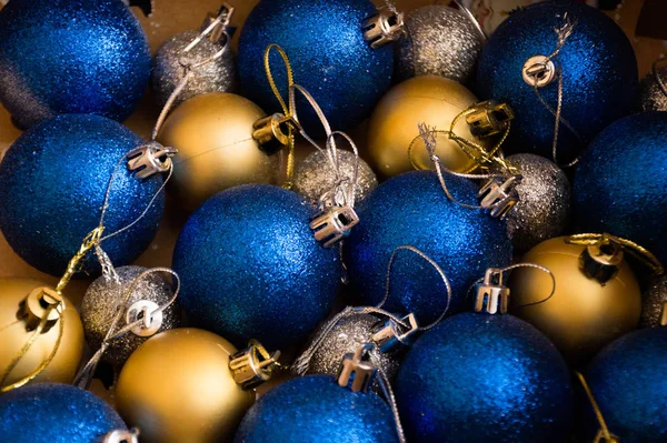 Fondo Abstracto Con Bolas Navidad Colores — Foto de Stock