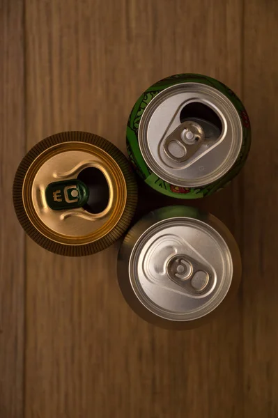 Aluminum Cans Beer — Stock Photo, Image